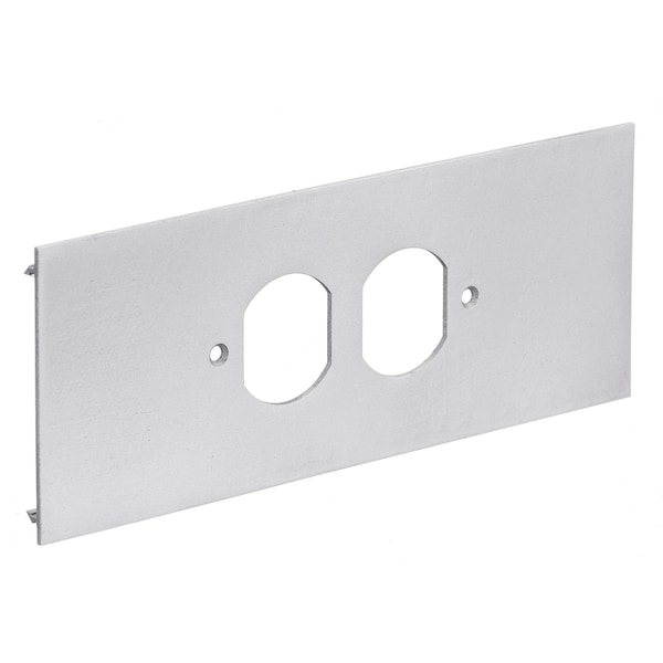 Metal Raceway, Plate, 1-Gang, Duplex, HBLALU5000/HBLALU7620 Series
